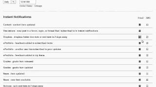 Setting Up D2L Profile Notifications Account Settings
