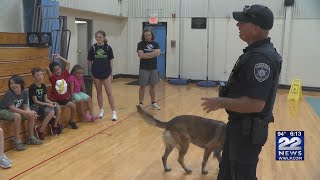 Hampden County Sheriff's Department meet with kids in West Springfield