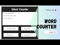 How To Create A Word Counter Using HTML, CSS, & JavaScript | #talkytech  #tt