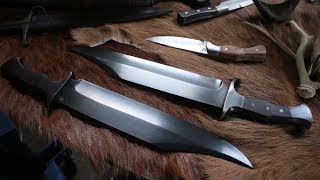 Forging a Bowie knife set, the complete movie.