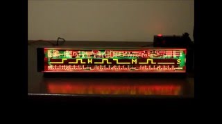 Waveshape binary clock