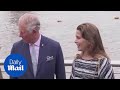 Princess Haya Bint Al Hussein of Jordan visits the Maiden yacht