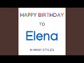 Happy Birthday To Elena - Soul Pop