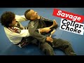 Super Powerful Collar Choke from the Back