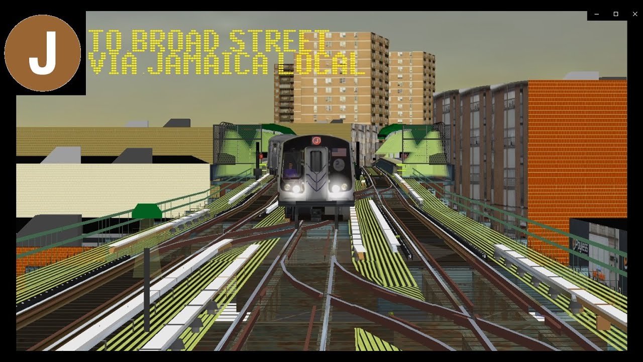 OpenBVE (J) Jamaica Center To Broad Street Via Jamaica Local (R179 ...