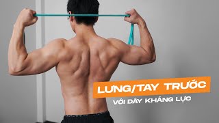 Làm mới các bài tập LƯNG & TAY TRƯỚC | Resistance Band Back & Bicep Workout | SHINPHAMM