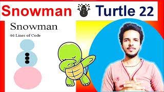 Draw Snowman ⛄ With Python Turtle | (Hindi Tutorial) Python Turtle Lec 22