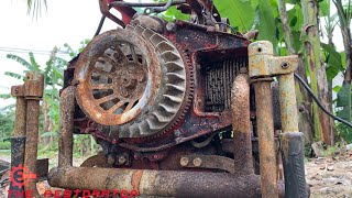 Restoration FIRE PUMP   | Repair Rusty Old Machine