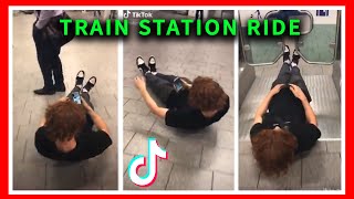 TRAIN STATION RIDE challenge - Tik Tok videos, NEW Best Funny TIKTOK memes clips, 2020