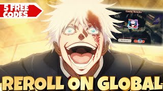 *5 CODES* HOW TO REROLL ON GLOBAL & MAXIMIZE YOUR F2P REROLL SUMMONS - Jujutsu Kaisen Phantom Parade