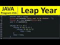Java Program #16 - Check Leap Year in Java