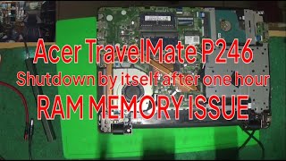 Acer Travel Mate P246 Shutdown after one hour by its self, over heat problem ???