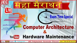 Computer Architecture and Hardware Maintenance EXAM Time महा-मैराथन Class BY JE CLASSES Meerut