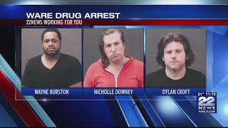 Police arrest three on multiple drug charges in Ware