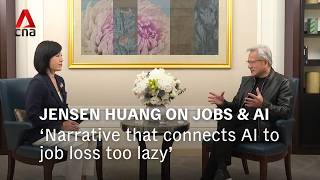 Nvidia’s Jensen Huang says narrative that connects AI to job loss ‘just too lazy’