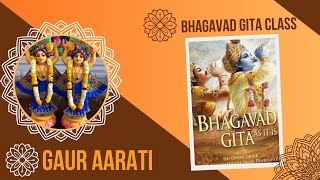 🔴Live Gaura Aarti Bhagavad Gita Class  | ISKCON Chandigarh