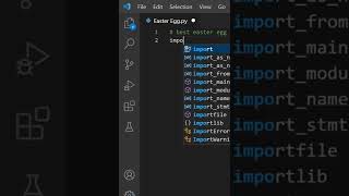 Best Easter Egg in Python 😯 #shorts