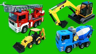 Function and mechanism of Fire Truck, Excavator Toy Vehicles for Kids