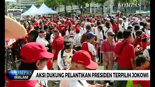 Aksi Dukung Pelantikan Presiden Terpilih Jokowi