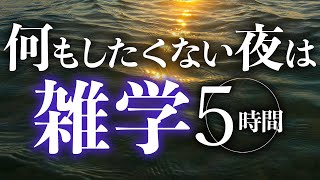 【睡眠導入】何もしたくない夜は雑学5時間【合成音声】