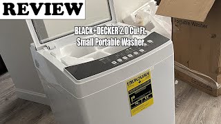 BLACK+DECKER 2.0 Cu. Ft. Small Portable Washer - Review 2023