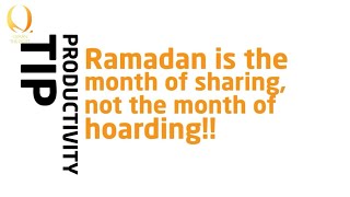 Month Of Sharing   Not Hoarding! ᴴᴰ ┇ Ramadan Reminder