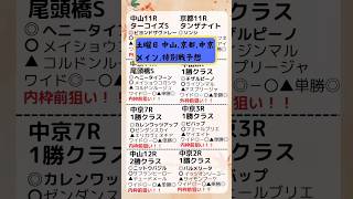 🌠土曜日メイン,特別戦予想🌠ターコイズS,タンザナイトS　全8レース