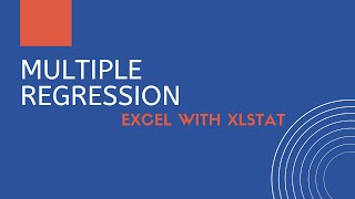 Business Analytics: Multiple regression in Excel with XLSTAT to predict car prices