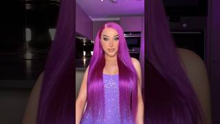 My birthday hair!! Purple/grape color 🍇💜 #transandproud #hairtransformation #haircolortutorial