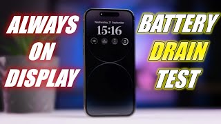iPhone 14 Pro Always on Display Battery Test