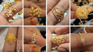 Gold Ring Designs for Women | Latest Light Weight Finger ring design