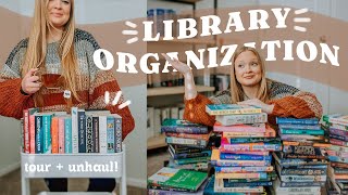 WEEKEND VLOG \\ bookshelf tour + reorganization, 100+ book unhaul, self-care, reading cozy fantasy ✨