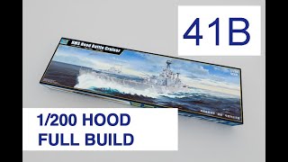 Trumpeter 1/200 HMS Hood Full build with Pontos detail set Part 41B