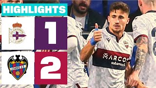 RC DEPORTIVO 1 - 2 LEVANTE UD I HIGHLIGHTS LALIGA HYPERMOTION