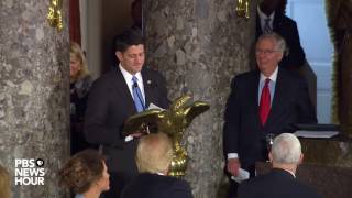 House Speaker Paul Ryan toasts Vice President Mike Pence