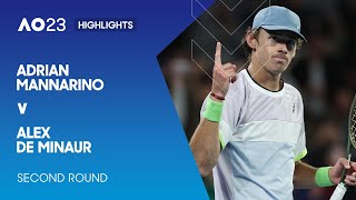 Adrian Mannarino v Alex de Minaur Highlights | Australian Open 2023 Second Round