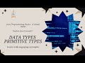 ✅ Java Data Types Explained Visually | Primitive Types Made Easy!