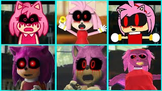 Sonic The Hedgehog Movie - Amy EXE Uh Meow All Designs Compilation