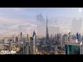 flight over dubai 8k uhd relaxing music with beautiful city views 8k video