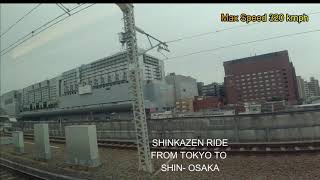 TOKYO, SHINAGAWA TO SHIN OSAKA SCENERY (SHINKANZEN RIDE) 4K HD