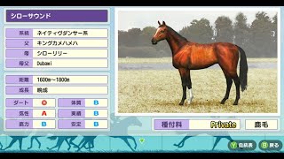 #17 ダビスタ switch 現在G1(126勝)  rank82 晩成のバネコメが産まれたので育ててみる。