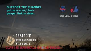 1981 10 11 Expos at Phillies NLDS Game 5 Radio Broadcast