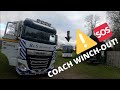 COACH STUCK IN FIELD! UK RECOVERY TRUCK WINCH-OUT!