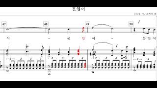 못잊어(김소월 詩. 조혜영 曲)-for Baritone