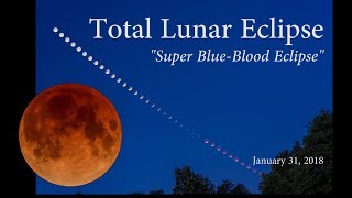 Total Lunar Eclipse of Jan. 31 2018 in HD