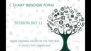 C# Tutorial Window Form 11 Database values in textbox if select Combobox YouTube