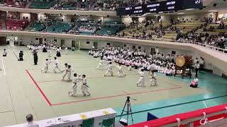 2023年全日本少年少女合気道錬成大会　倉敷天領塾錬成チーム演武　正面から