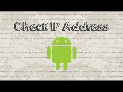 How to check IP address Android phone / tablet How to check IP address Android phone / tablet