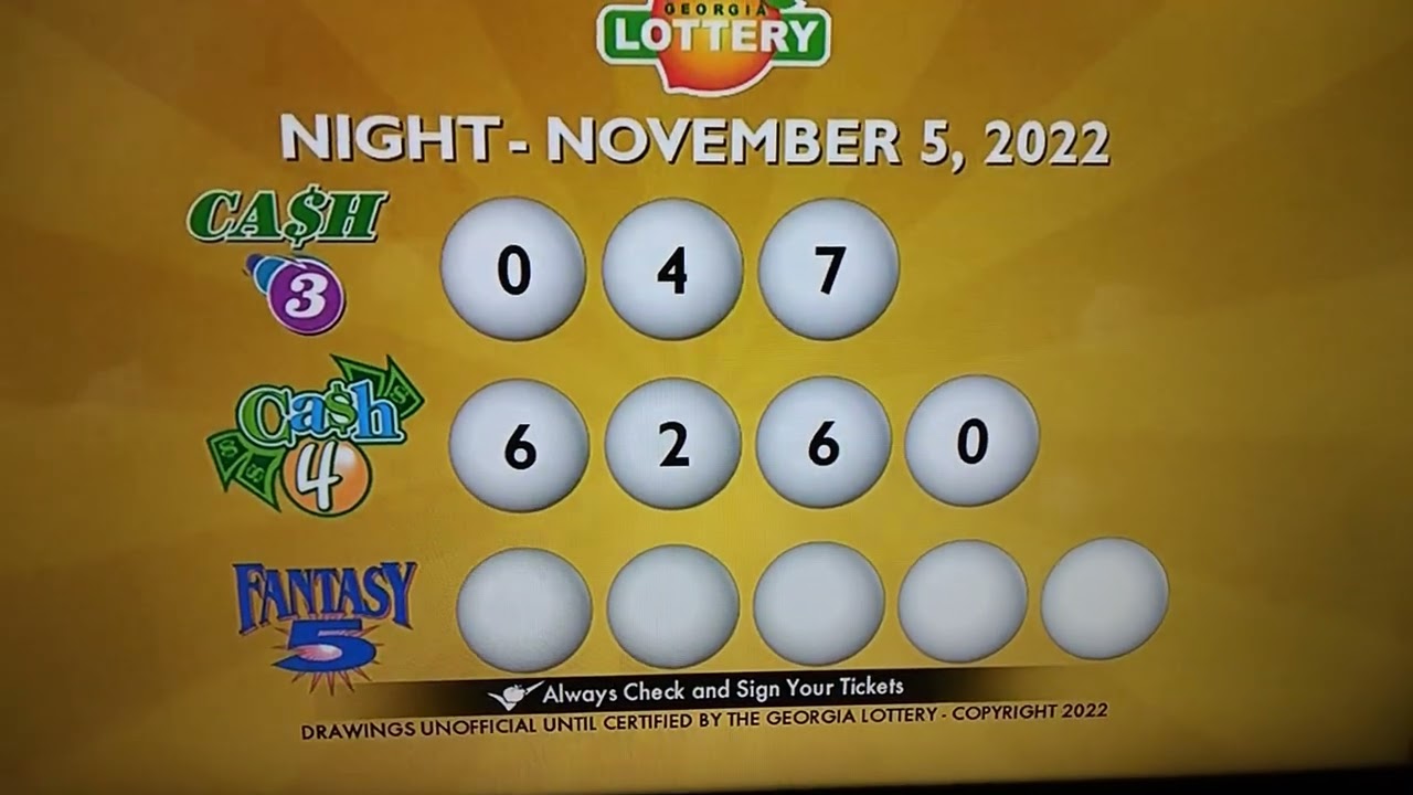 Georgia Lottery Winning Numbers #fantasy5winningnumbers #cash3 #cash4 # ...