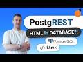 HTMX and PostgREST - HTML in the Database?!